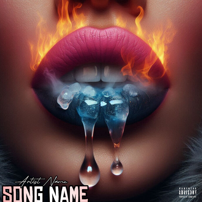 CD mixtape song album cover art work template
