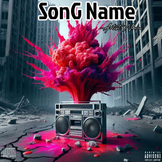 Plantilla de CD mixtape song album cover art work template | PosterMyWall