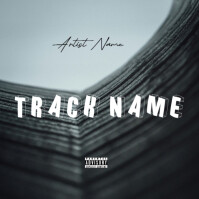CD mixtape song album cover art work template