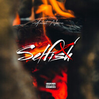 CD mixtape song album cover art work template