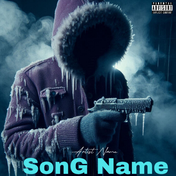 CD mixtape song album cover art work template