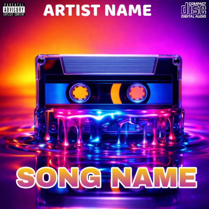 Plantilla de CD mixtape song album cover art work template | PosterMyWall