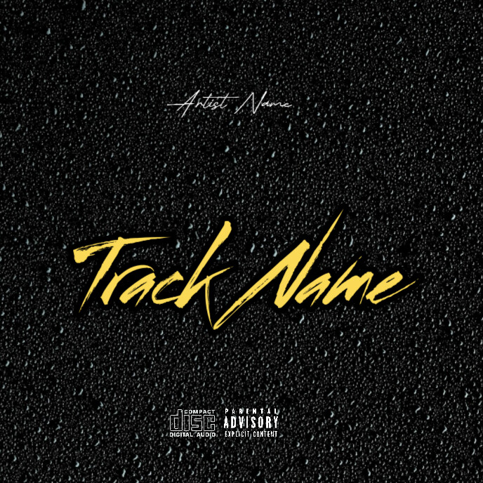 Cd mixtape song album cover art work template 专辑封面