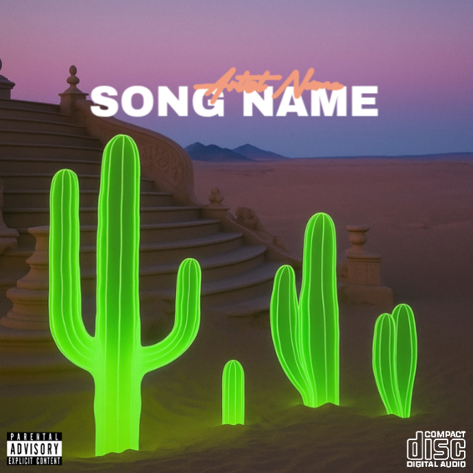CD Song Album Cover Artwork Template PosterMyWall