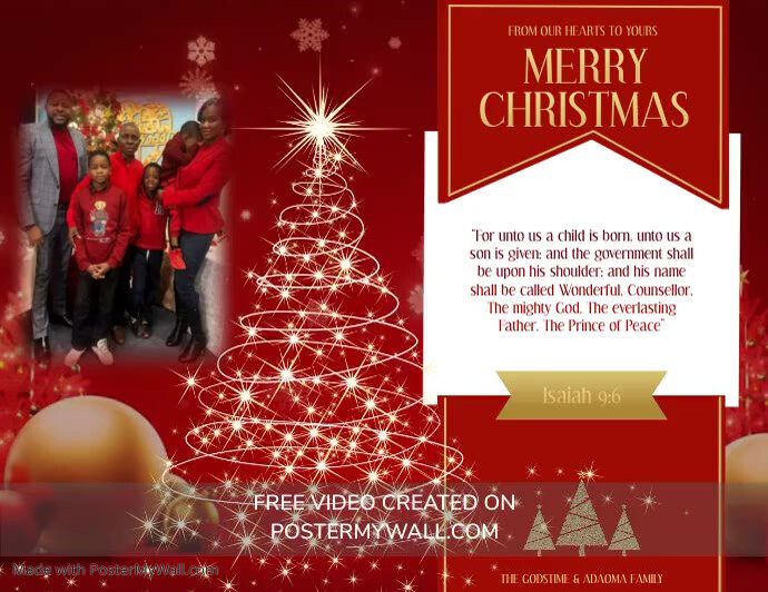 Copy of Merry Christmas CHURCH Card Template | PosterMyWall