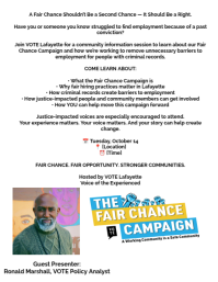 Fair Chance Campaign Info Session