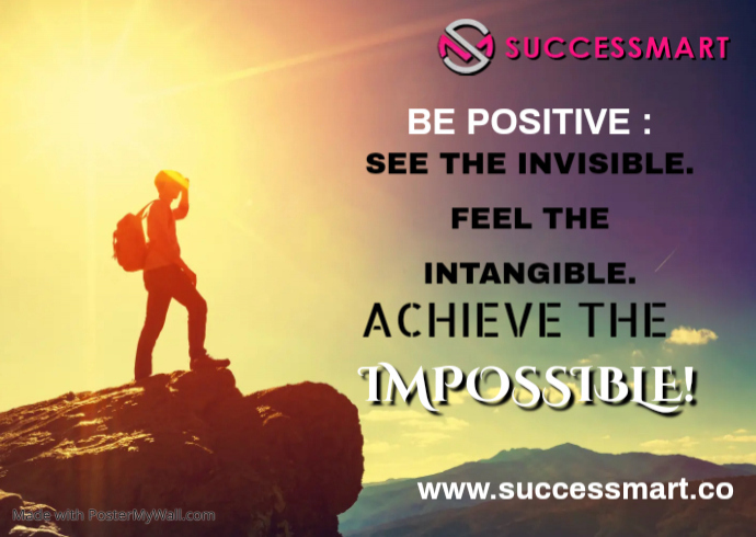 Copy of BE POSITIVE QUOTE TEMPLATE | PosterMyWall