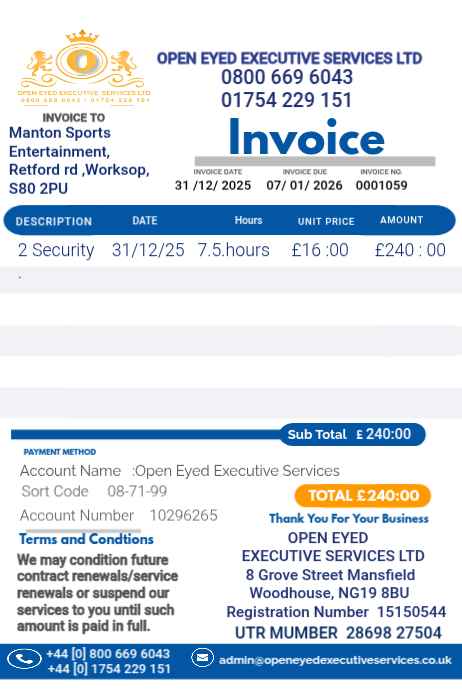 invoice Poster template