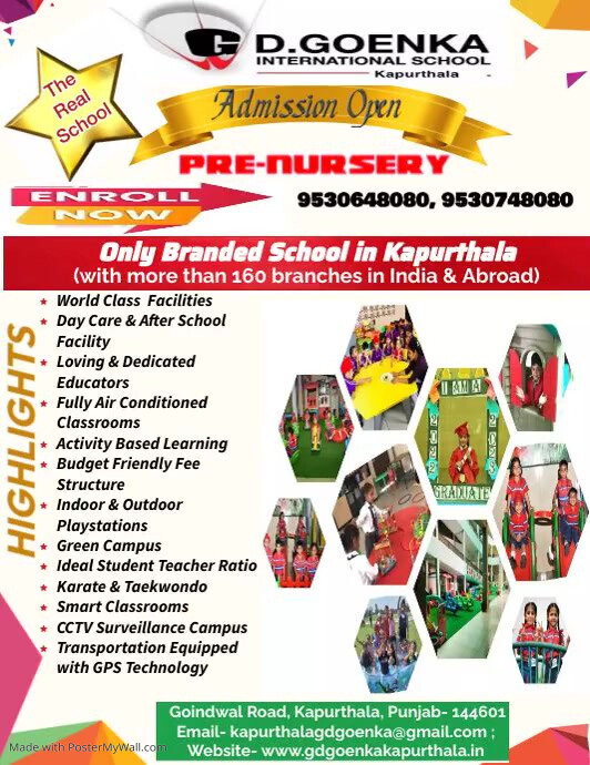 Copy of Pre School Admission Open Flyer Template | PosterMyWall