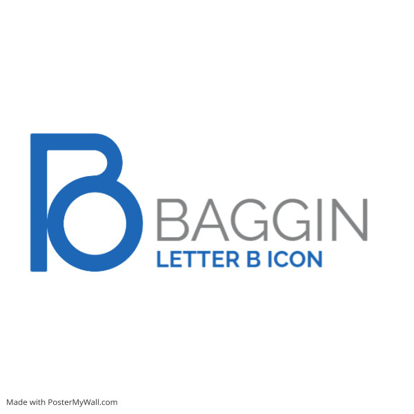 b grey and blue logo or company icon