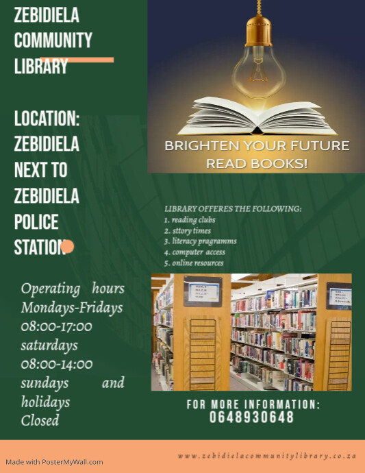 library poster and broucher | PosterMyWall