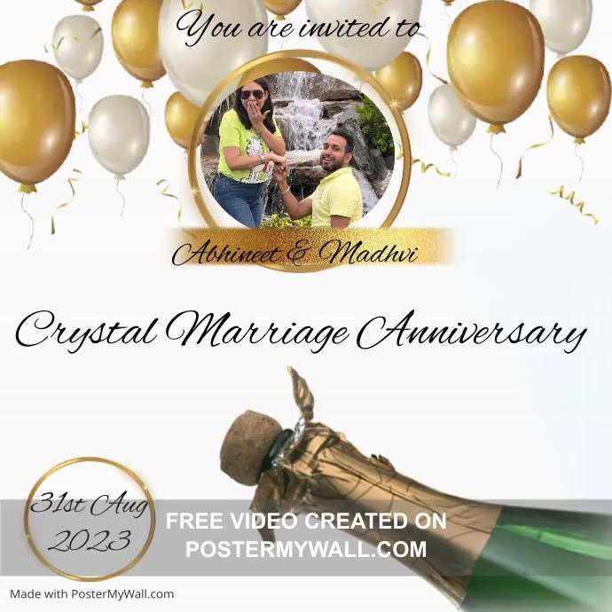 Copy of wedding invitation modern design template | PosterMyWall