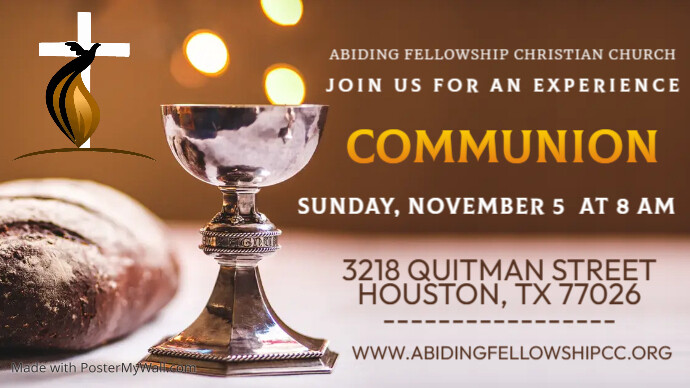 Virtual Communion Invitation Facebook Image | PosterMyWall
