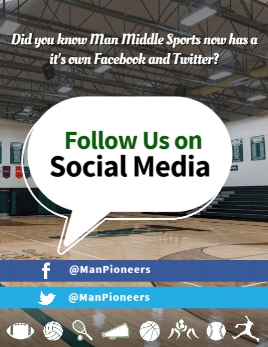 Follow Us on Social Media Flyer template