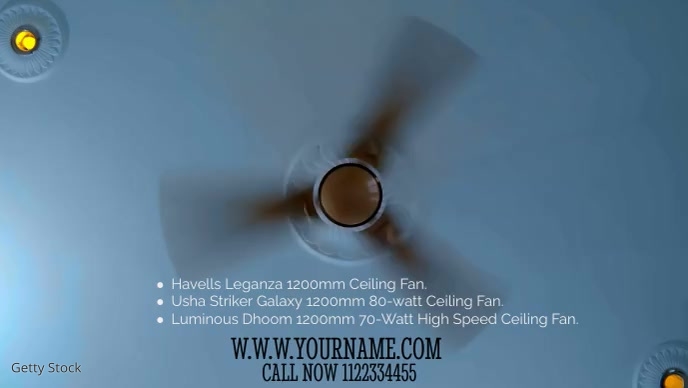 Ceiling Fan Template PosterMyWall
