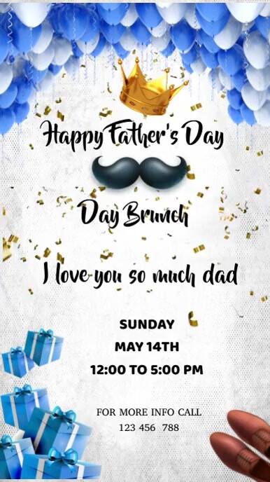 Celebra a Papá con un Brunch ( Celebrate Dad Instagram Reel template