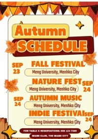 Celebrate Autumn with Festivities A2 template