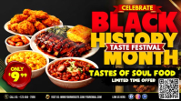 Celebrate Black History With Flavor YouTube Thumbnail template