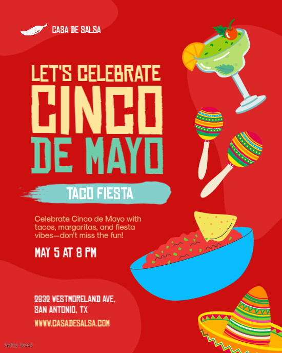 Celebrate Cinco De Mayo Instagram Portrait template