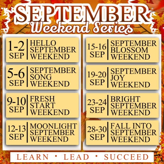Modèle Celebrate Every September Weekend Special | PosterMyWall