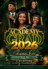 Celebrate Excellence, Shine On Always A4 template