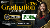Celebrate Excellence: Graduation Ceremony 2026 Event YouTube Thumbnail template