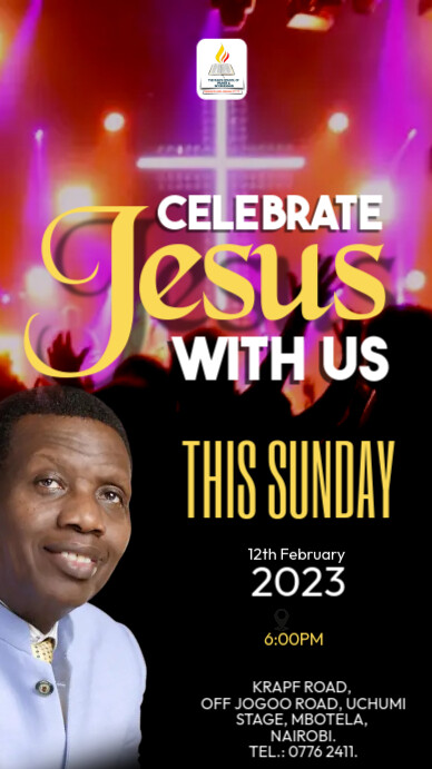 celebrate Jesus sunday História do Instagram template