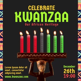 Customize Kwanzaa Poster Templates Postermywall