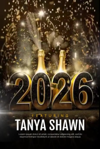 Celebrate New Year with Style Poster template