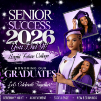 Celebrate Success, Shine Your Future Instagram-Beitrag template