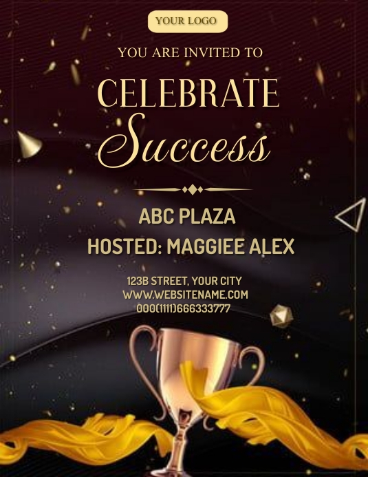 Celebrating Design Success Celebration Invitation Template | PosterMyWall