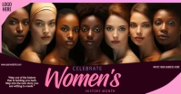 celebrate women's history month Facebook Shared Image template