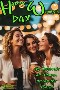 celebrate women โปสเตอร์ template