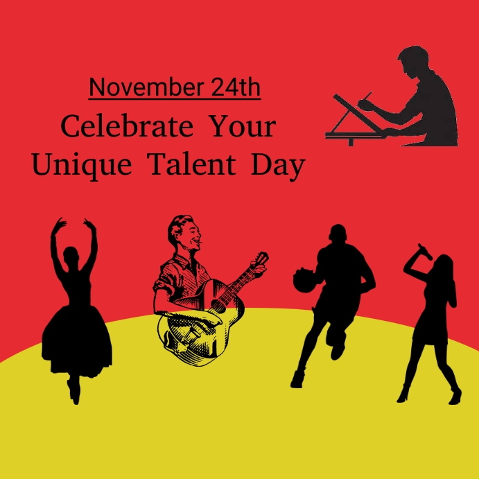 celebrate your unique talent day Instagram Post template