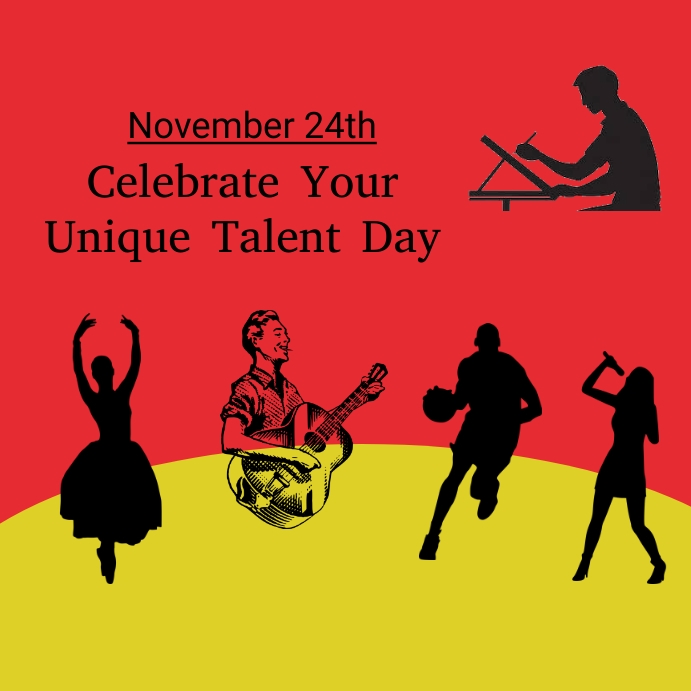 celebrate your unique talent day Pos Instagram template