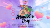 Celebrating International Women's Day Facebook Cover Video template