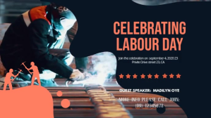 Celebrating Labor Day Digital Display Video Facebook-covervideo (16:9) template