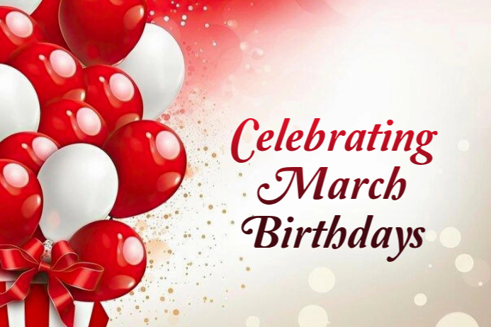 March Bae Celebrating march birthdays Template | PosterMyWall