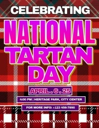 Celebrating National Tartan Day Folheto (US Letter) template