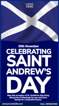 Celebrating Saint Andrew's Day Instagram Story template