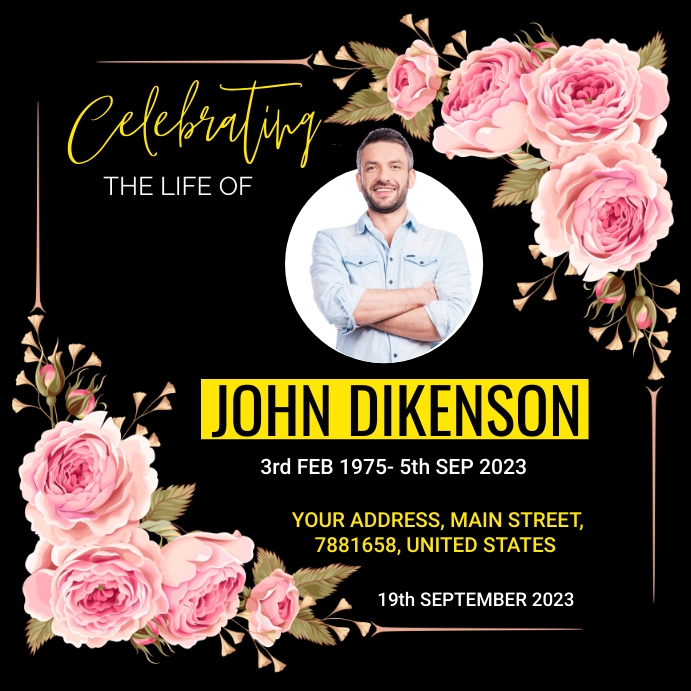 celebrating the life of Template PosterMyWall celebrating the life of Template PosterMyWall