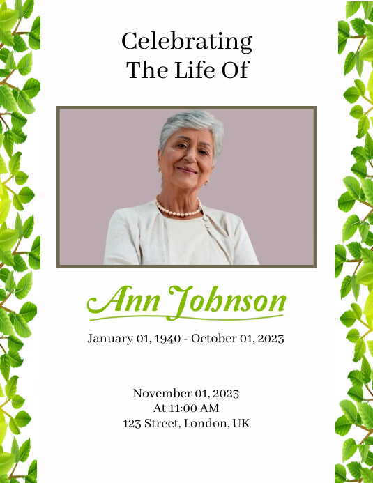 Celebrating the life of Template PosterMyWall Celebrating the life of Template PosterMyWall