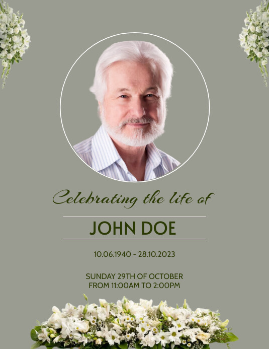 Celebrating the life of Template PosterMyWall Celebrating the life of Template PosterMyWall