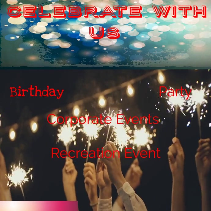 Celebration,event, event โพสต์บน Instagram template