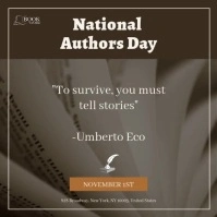Celebration of authors template Square (1:1)