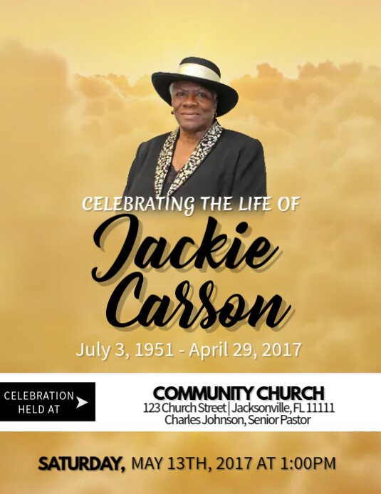 Copy Of Celebration Of Life Postermywall