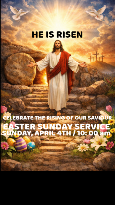 Copy of Celebration of our rising saviour | PosterMyWall