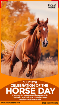 Celebration of the Horse Day Instagram Story template