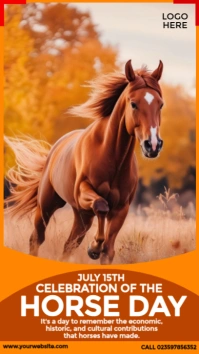 Celebration of the Horse Day Instagram na Kuwento template