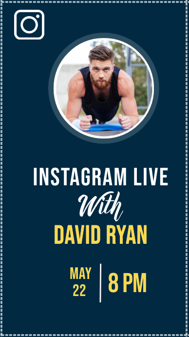 Celebrities Instagram Live Design Template Postermywall